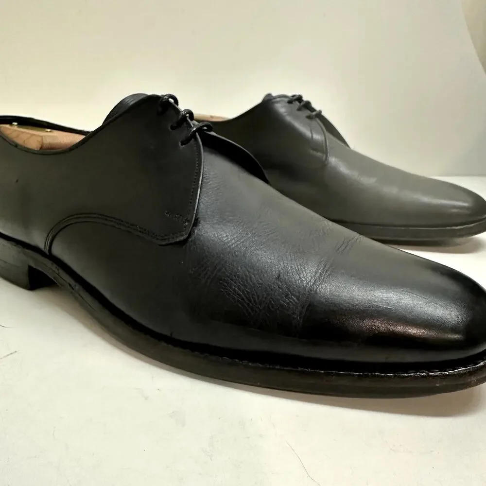 VGUC Cheaney of England Black Calf Derby C1242 352-354V Made in England US 11